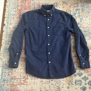 Sonoma dark blue soft cotton button-down shirt